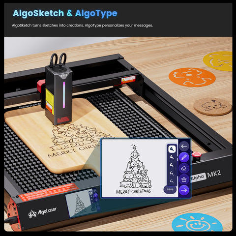 AlgoLaser Alpha MK2 40W Diode Laser Cutter and Engraver
