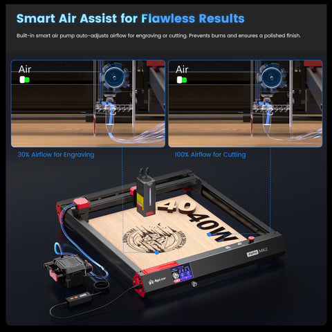 AlgoLaser Alpha MK2 40W Diode Laser Cutter and Engraver