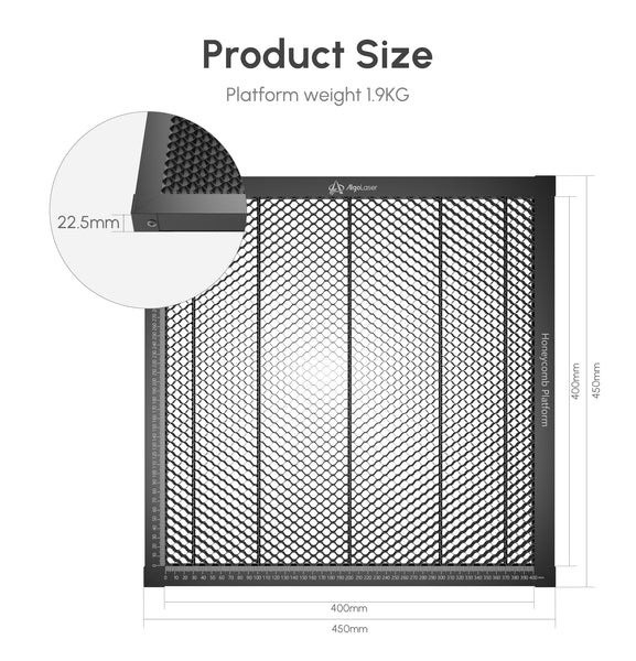 AlgoLaser Honeycomb_Platform Thickness 22.5mm