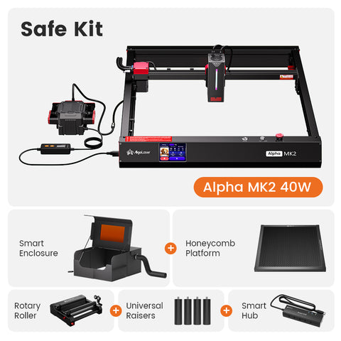 Cortadora y grabadora láser de diodo AlgoLaser Alpha MK2 de 40 W