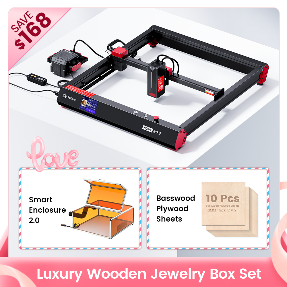 Cortadora y grabadora láser de diodo AlgoLaser Alpha MK2 de 40 W