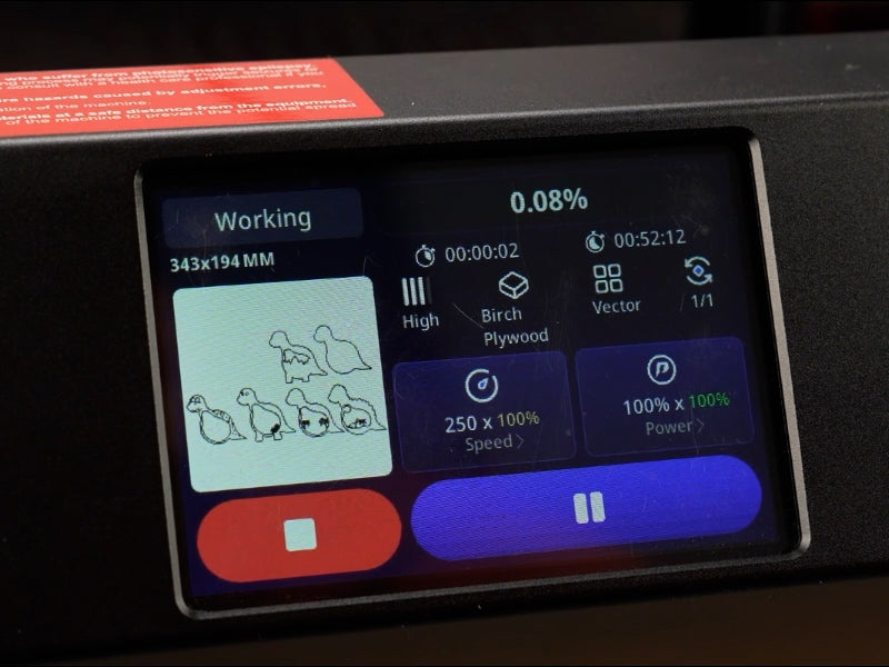 How to Laser Cut a Wooden Dinosaur 05