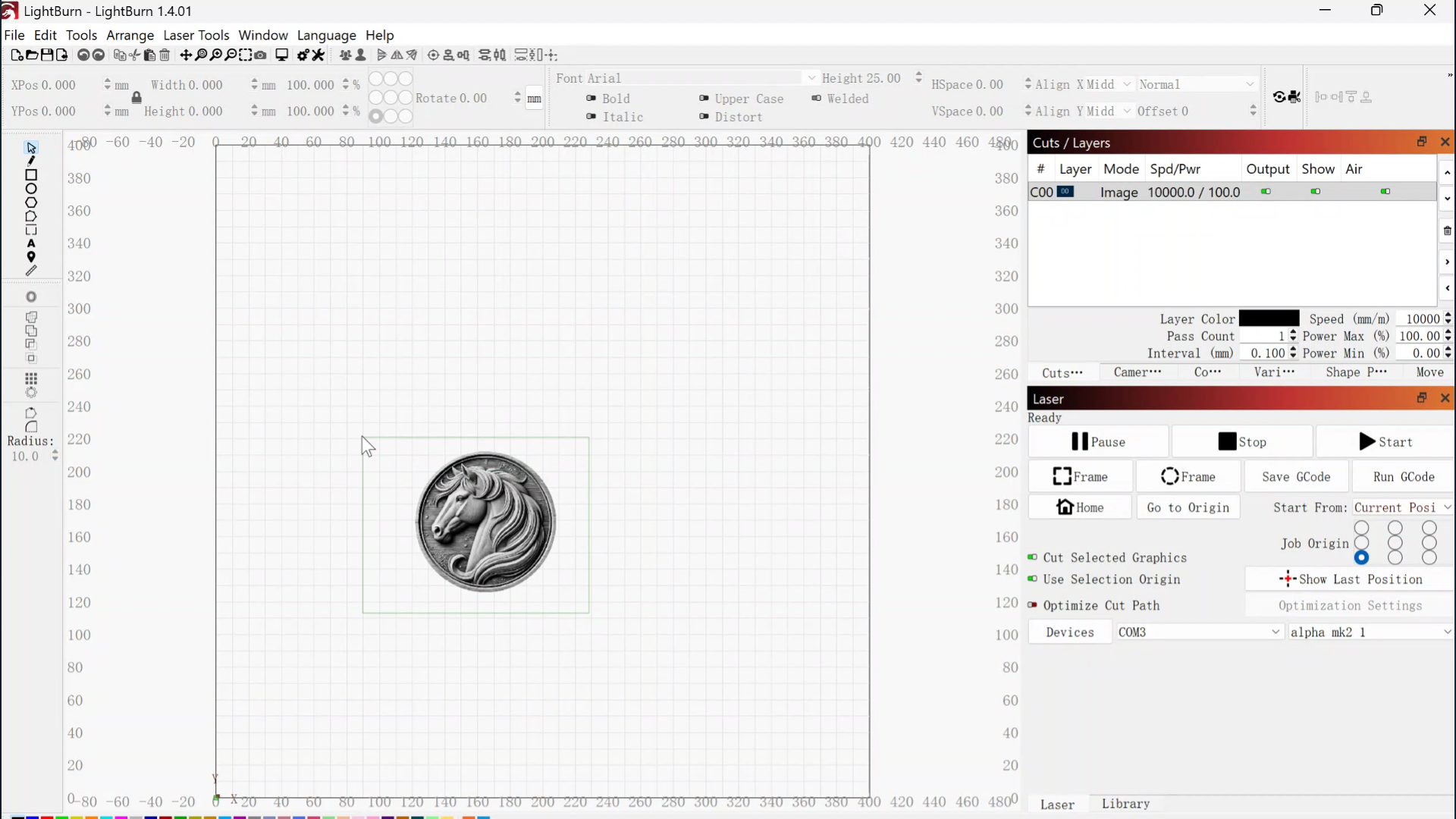 Cómo cortar con láser un juguete de carrusel 03