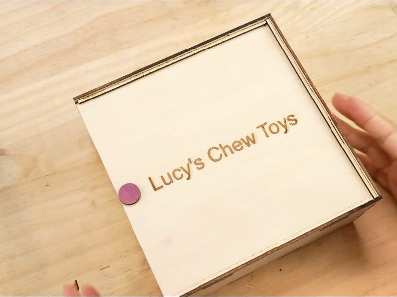 How to Laser Engrave a Wooden Pet Toy Box 00