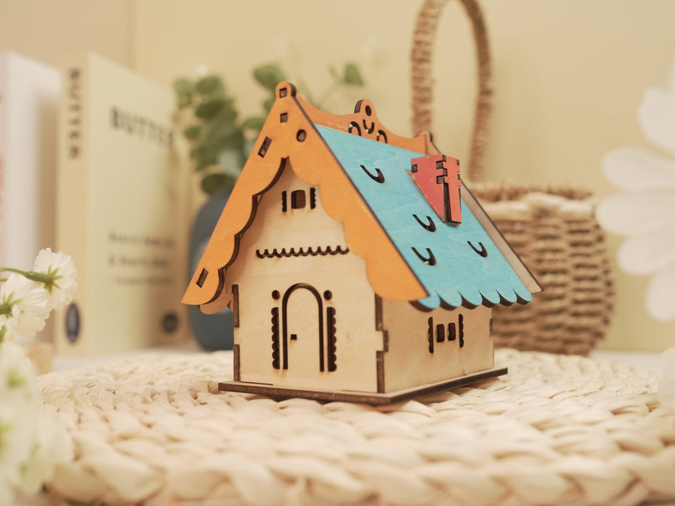 Laser Cut Plywood Cabin