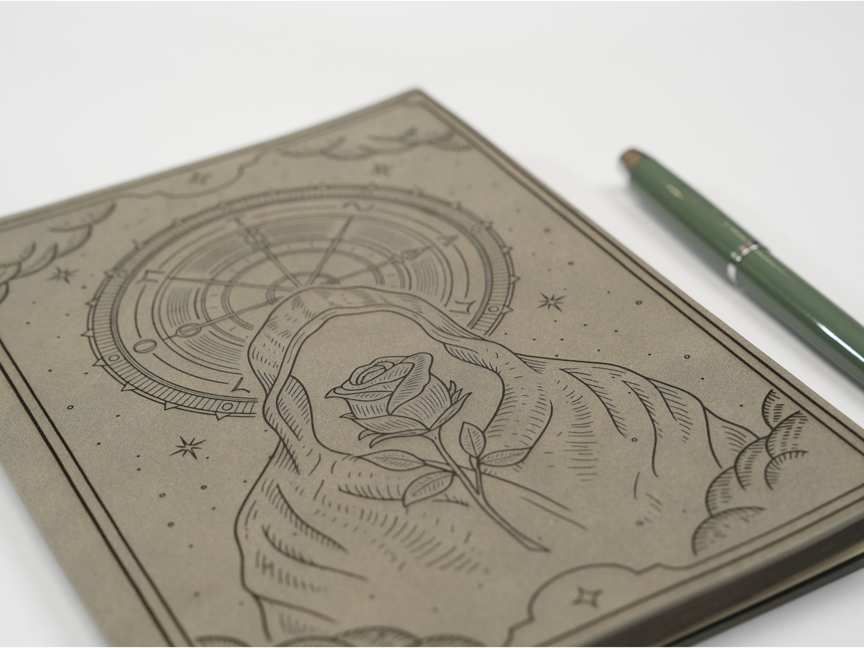 Laser Engrave Leather Notebook