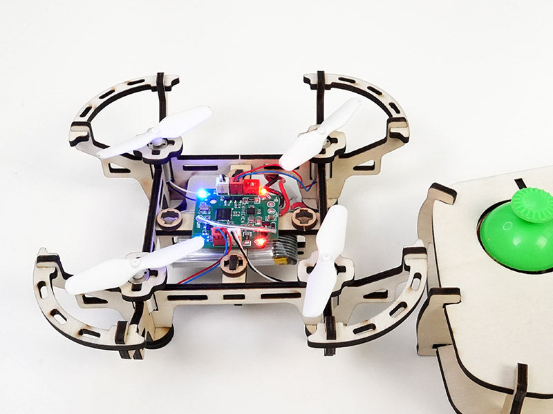 Laser Cut 3D Wooden Puzzles Toy Drone