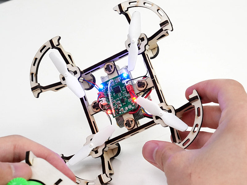 Laser Cut 3D Wooden Puzzles Toy Drone