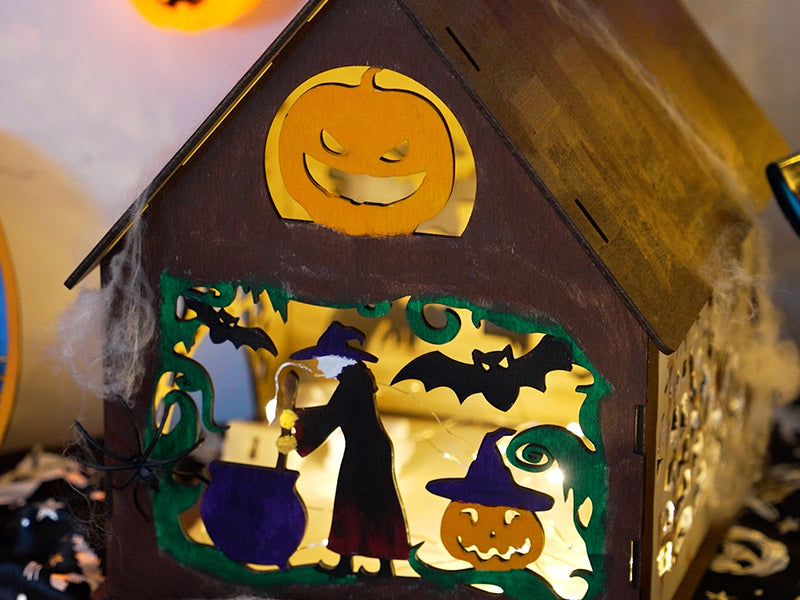 Laser Cut Halloween Haunted House