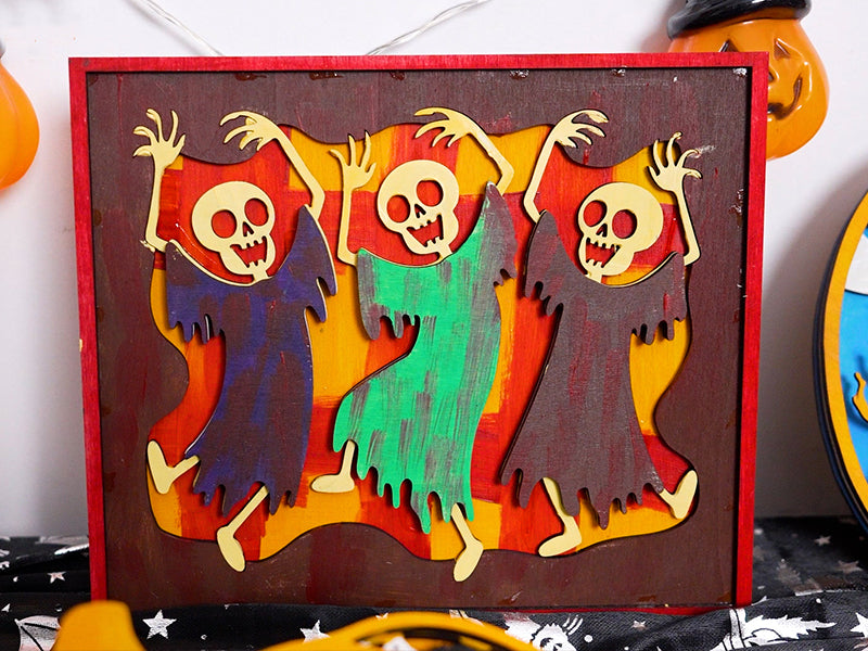 Laser Cut Halloween Haunted House