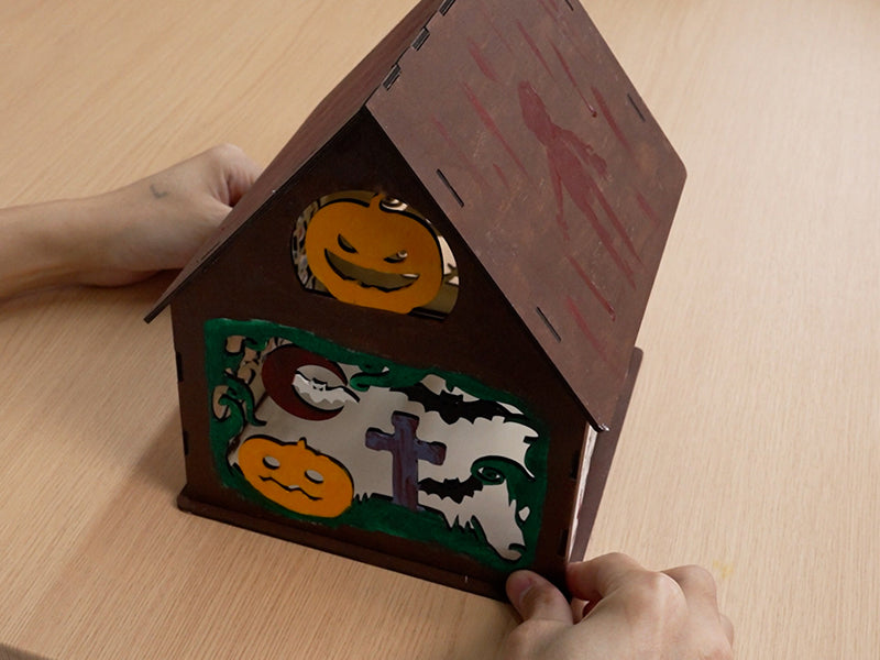 Laser Cut Halloween Haunted House