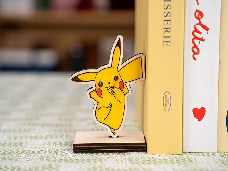 Laser Cut Wooden Cartoon Pikachu Stand