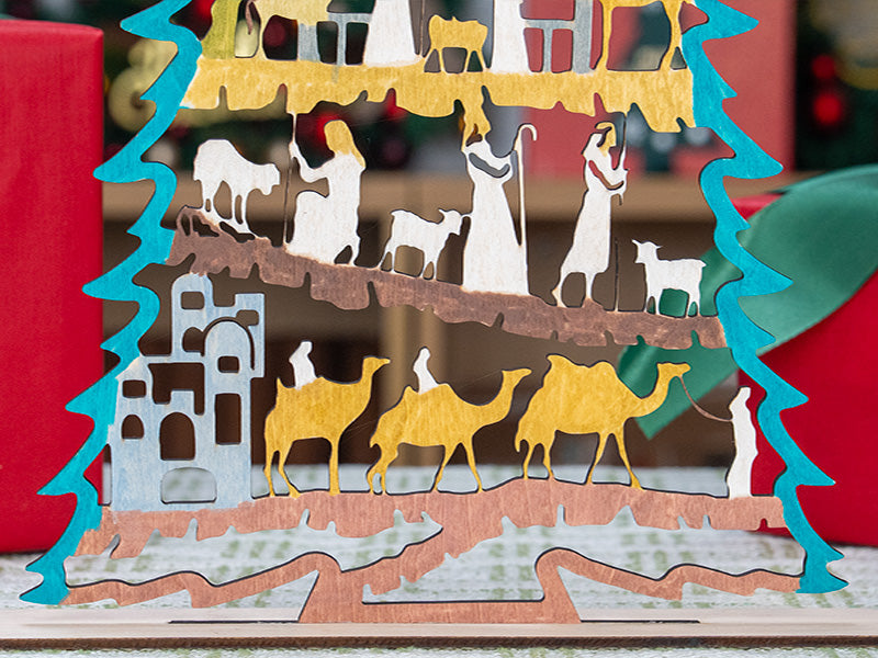 Laser Cut Wooden Christmas Tree