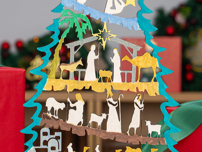 Laser Cut Wooden Christmas Tree