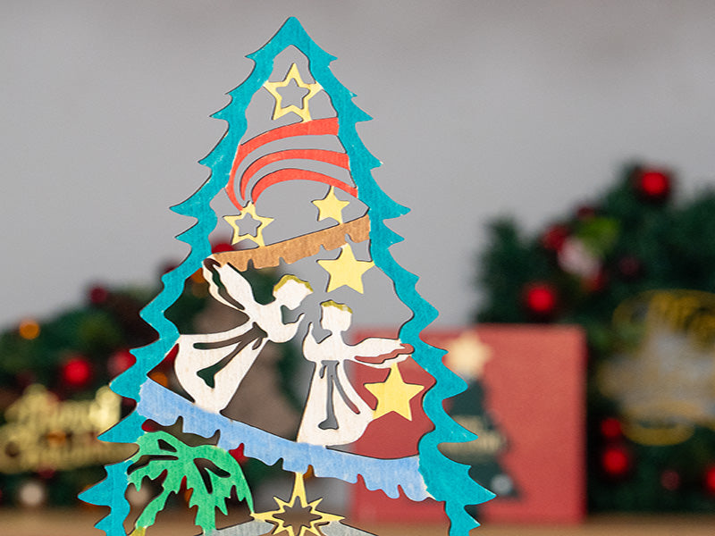 Laser Cut Wooden Christmas Tree