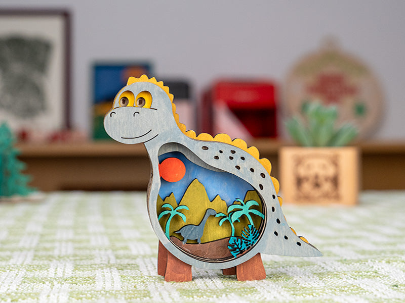 Laser Cut Wooden Dinosaur
