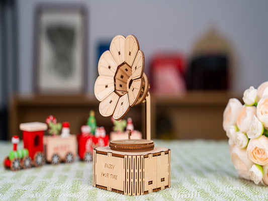 Laser Cut Wooden Music Box