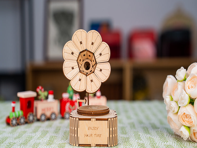 Laser Cut Wooden Music Box