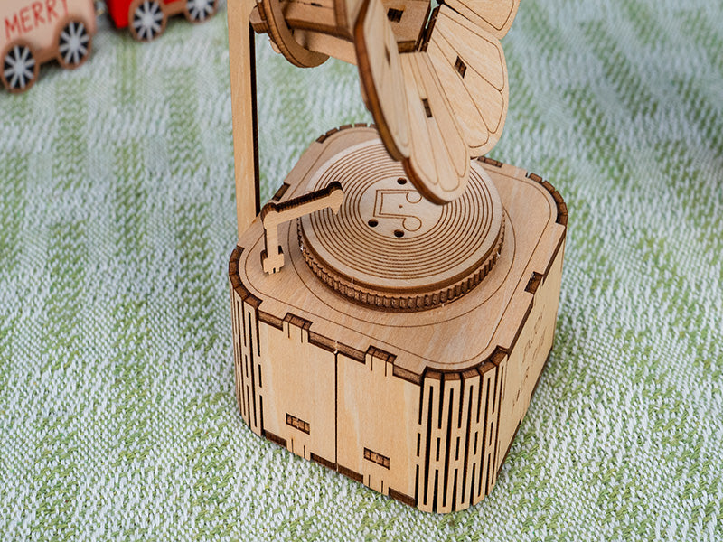 Laser Cut Wooden Music Box
