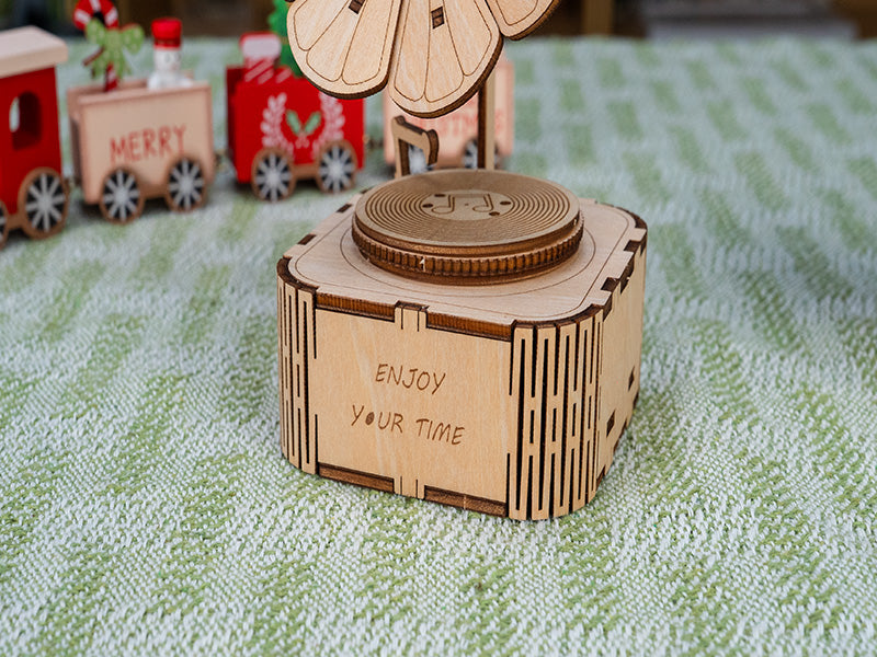 Laser Cut Wooden Music Box
