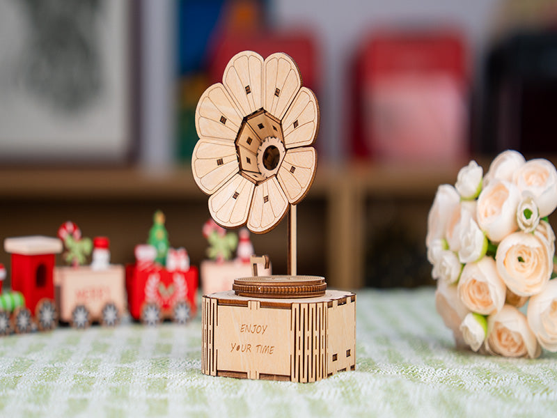Laser Cut Wooden Music Box