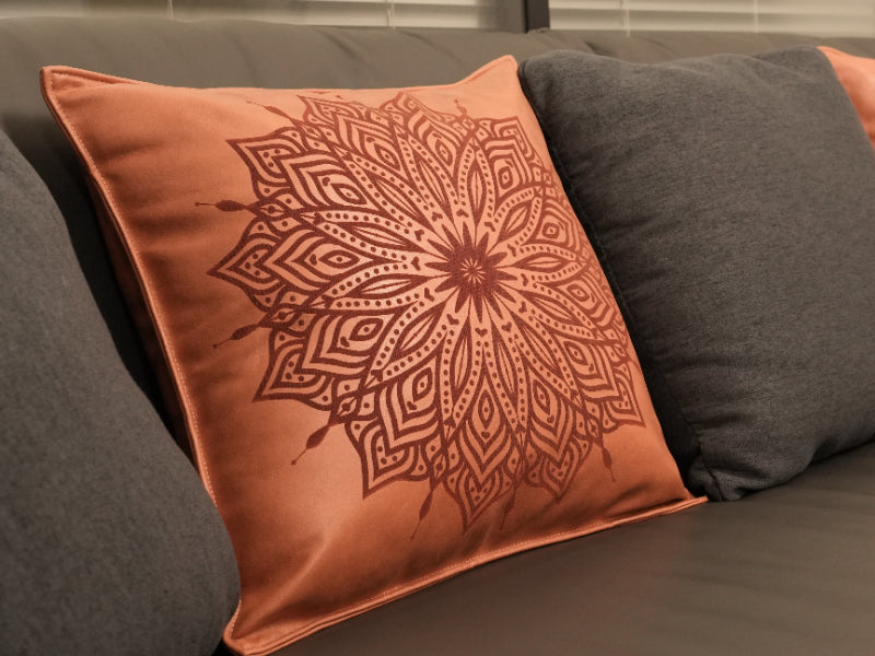 Laser Engrave Leather Pillow