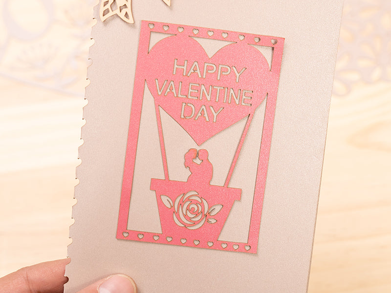 Cómo grabar con láser regalos de papel cortado para San Valentín
