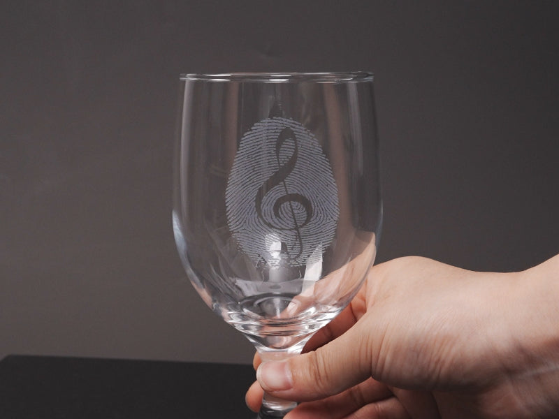 Laser Engrave and Etch Glass Goblets