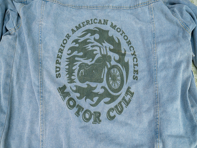 Laser Engraved Denim Jacket