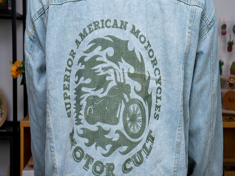Laser Engraved Denim Jacket