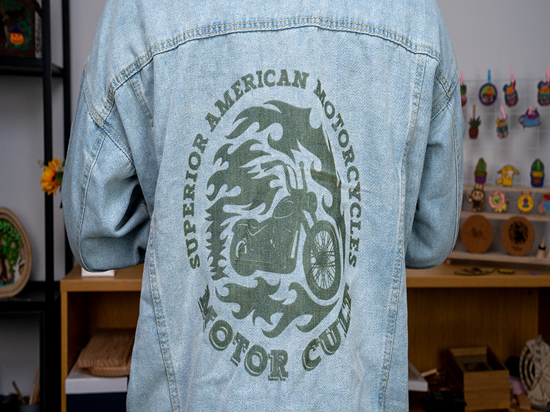 Laser Engraved Denim Jacket