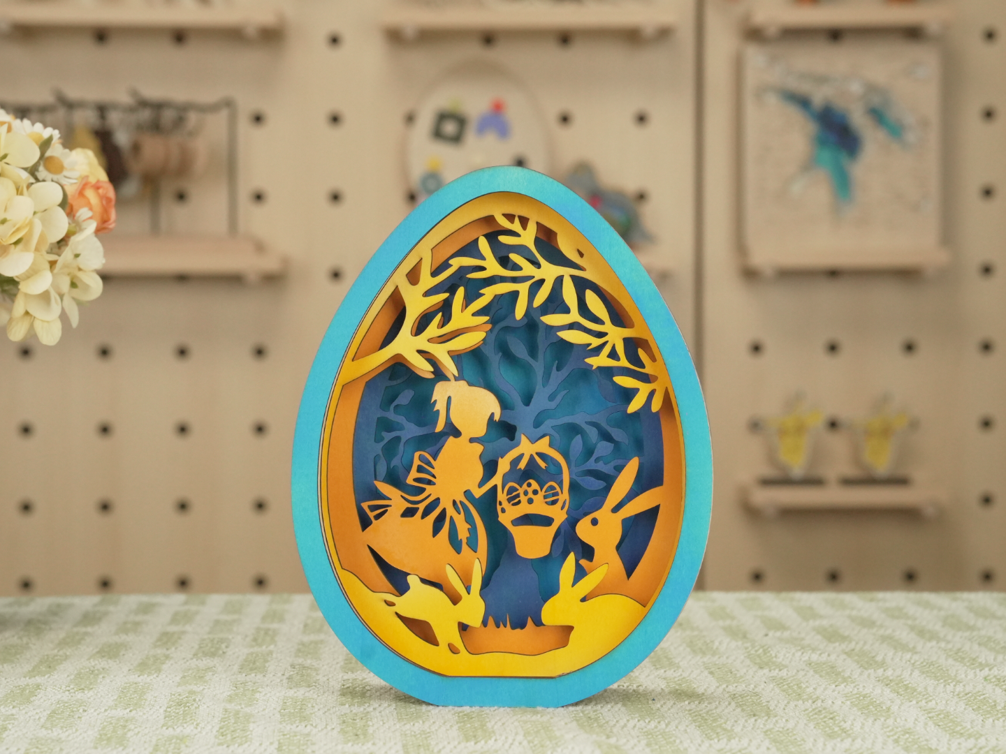 Huevos de Pascua grabados con láser