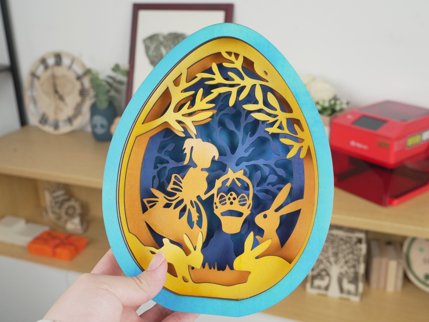 Huevos de Pascua grabados con láser