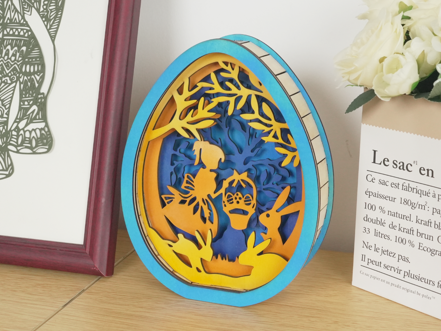 Huevos de Pascua grabados con láser