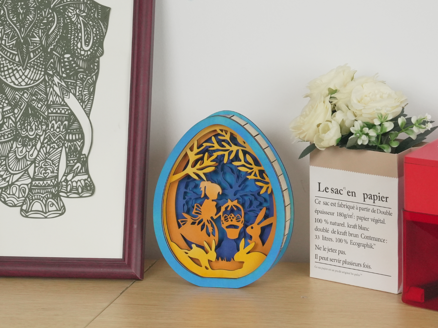 Huevos de Pascua grabados con láser