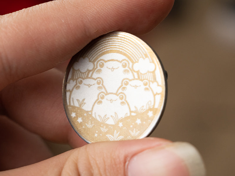 Laser Engraved Metal Badges