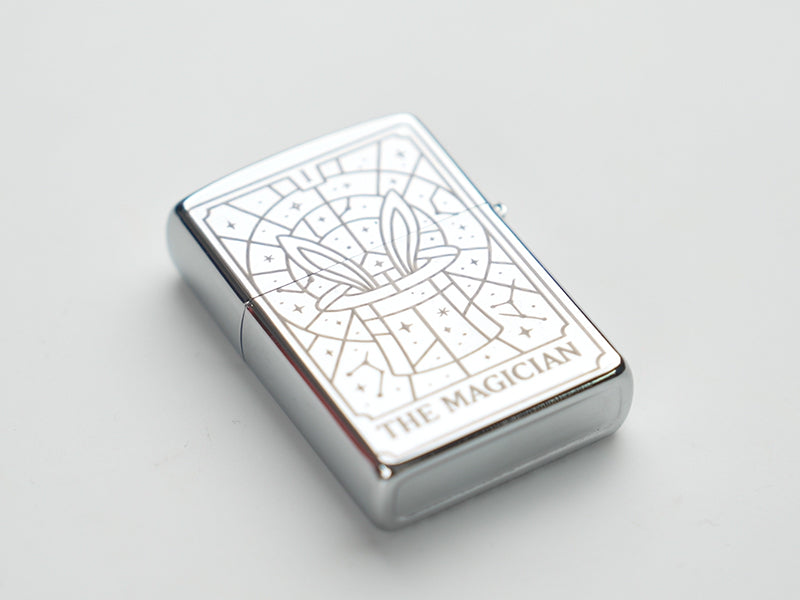 Encendedor de metal grabado con láser