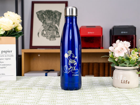Laser Engraved Mickey Mouse Metal Coated Tumbler