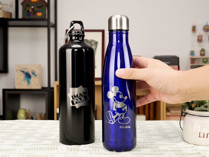 Laser Engraved Mickey Mouse Metal Coated Tumbler