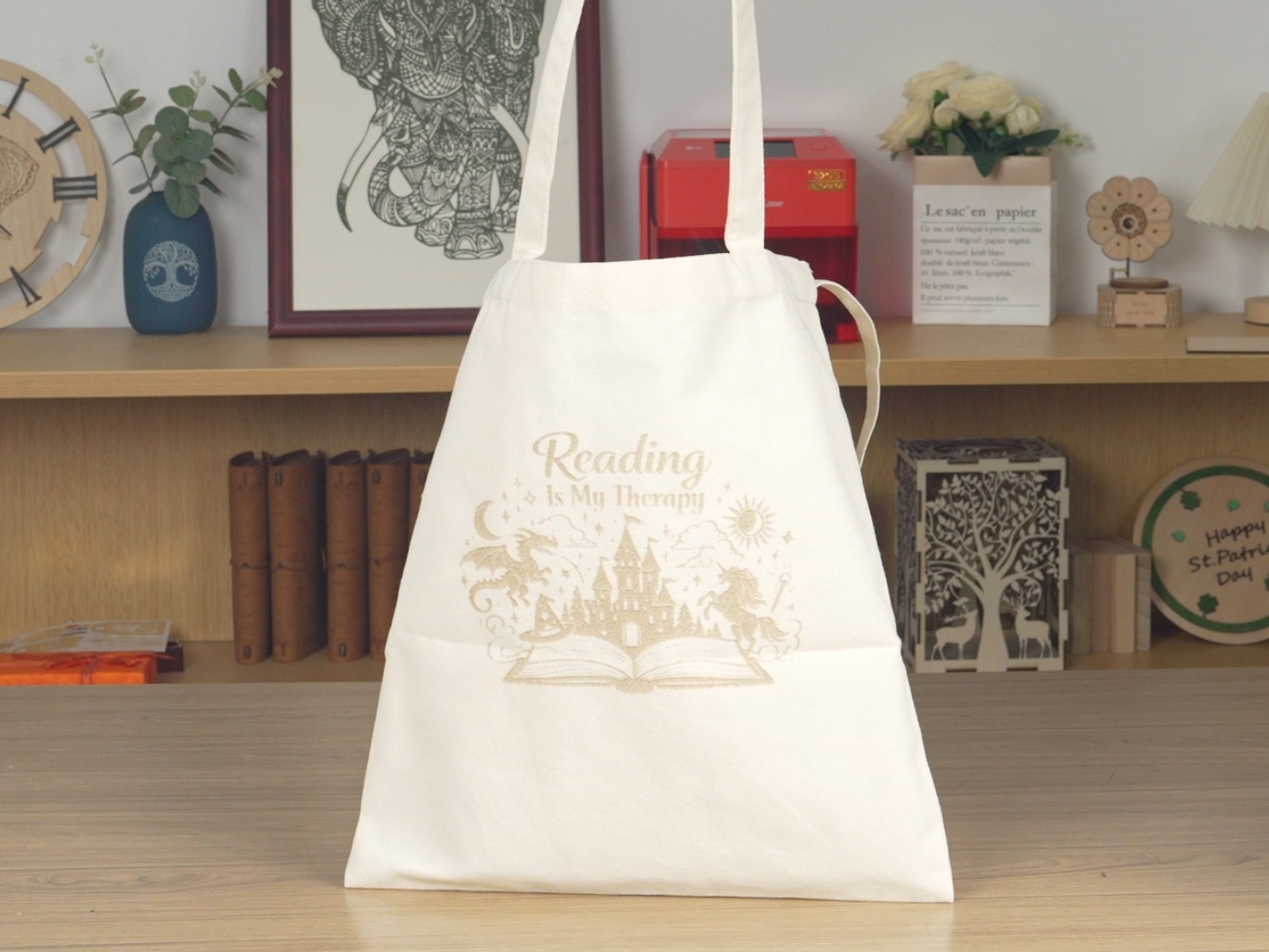 Bolso tote para mujer grabado con láser