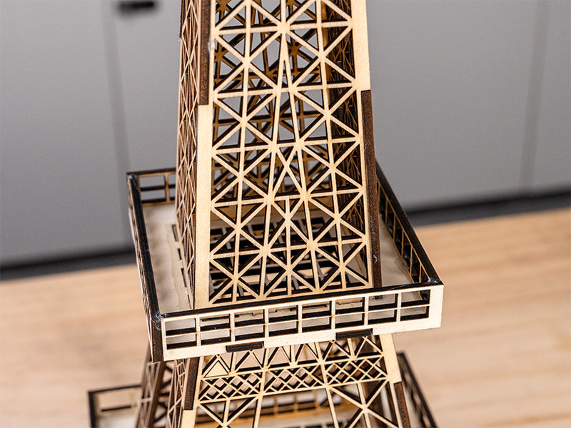 Laser Engraved Wooden Eiffel Tower