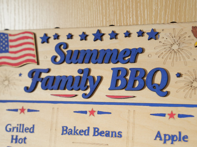Laser Engraved Wooden Standee