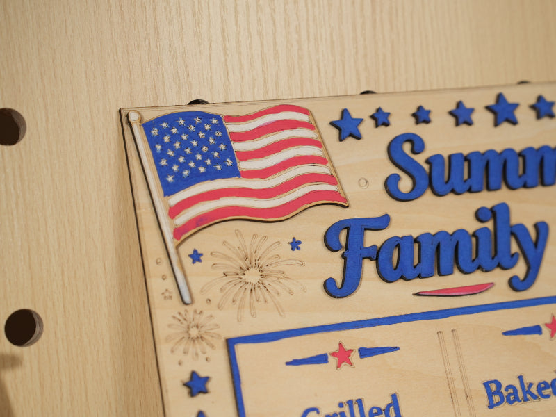Laser Engraved Wooden Standee