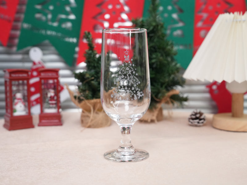 Laser Etche Christmas Glass