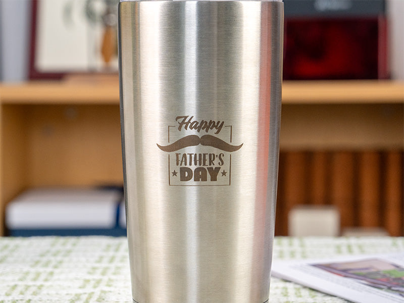 Laser engraved Dad Stainless Steel Water Cup