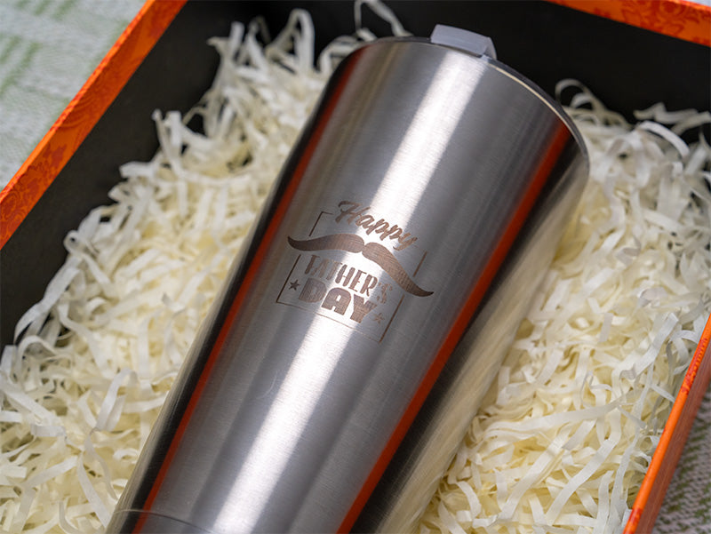 Laser engraved Dad Stainless Steel Water Cup