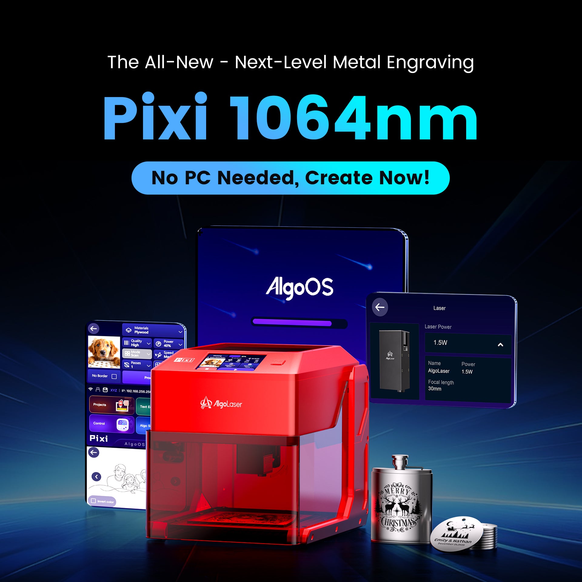 AlgoLaser Pixi 1064 Laser Engraver