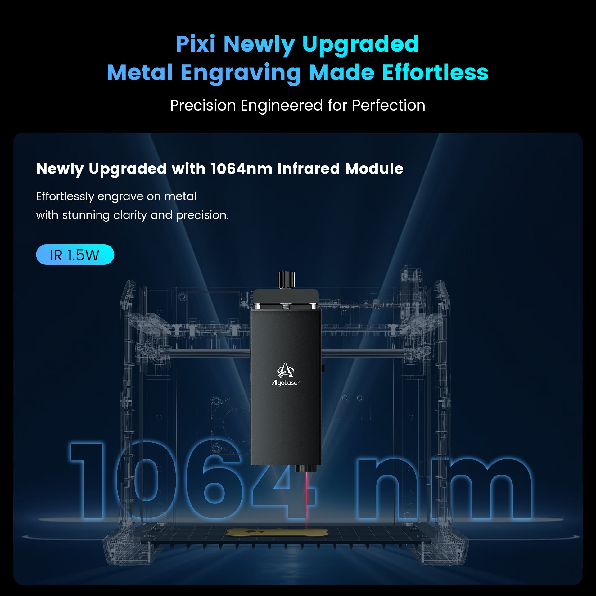 🎄Christmas Exclusive | AlgoLaser Pixi 1064nm Smart Laser Engraver