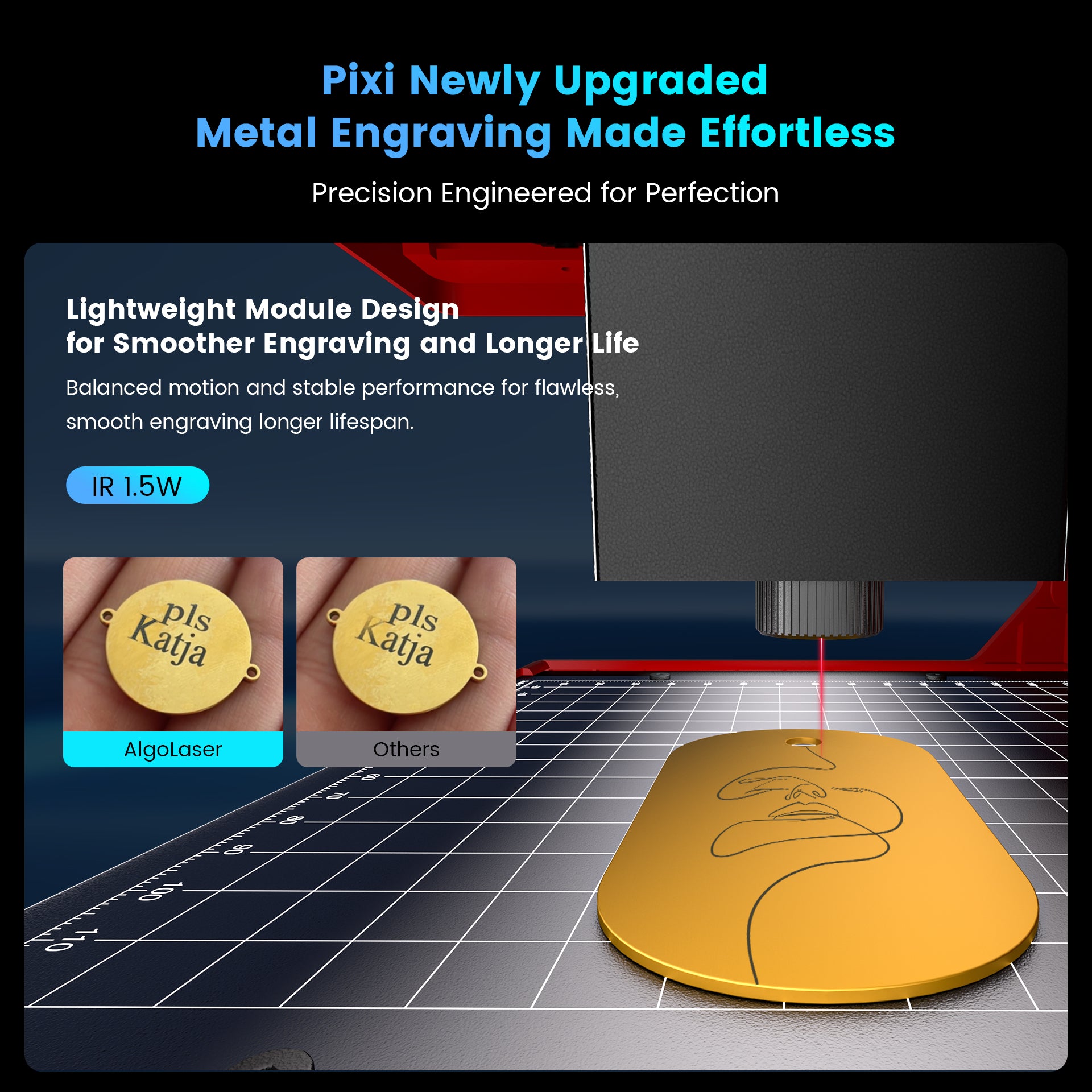 🎄Christmas Exclusive | AlgoLaser Pixi 1064nm Smart Laser Engraver