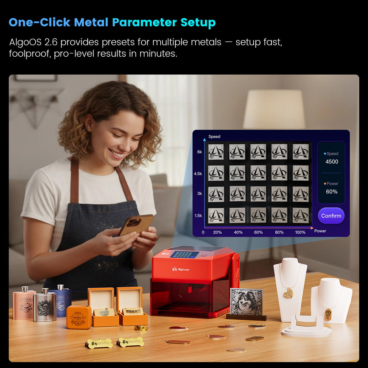 Pixi 1.5W 1064nm Infrared Smart Laser Engraver with Enclosure
